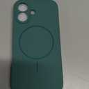 Miracase Magnetic for iPhone 17 Case, Compatible with MagSafe, Integrated Silicone Camera Control Cover, 3.0mm Thicken Shockproof Drop Protection Phone Case for 17,Midnight Green