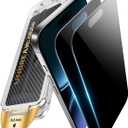 UNBREAKcable for iPhone 16 Pro Privacy Screen Protector, Tempered Glass 6.3", DustProof OneStep Installation, 25 Anti-Spy, 9H Military-Grade Shatterproof, Bubble-Free, Case-Friendly, 2 Pack