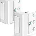 Home Security Door Lock Door Reinforcement Lock Door Locks for Kids Safety Flip Door Lock Latch Childproof Night Lock Door Security Front Door Child Safety Lock (2, White)