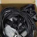 30ft Cool White LED Outdoor String Lights, Waterproof Festoon Light, 10 x Hanging Sockets with Shatterproof Light Bulbs for Backyard Garden Patio Pergola Gazebo Bistro Christmas Tree Wedding Party