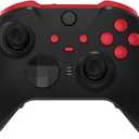 eXtremeRate Passion Red Replacement Buttons for Xbox One Elite Series 2 Controller, LB RB LT RT Bumpers Triggers ABXY Start Back Sync Profile Keys for Xbox Elite Series 2 Core Controller Model 1797
