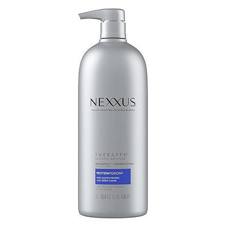 Nexxus Moisturizing Shampoo for Dry Hair Therappe Ultimate Moisture Silicone-Free, Moisturizing ProteinFusion with Elastin Protein and Green Caviar 33.8 oz