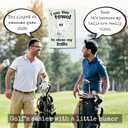 Funny Golf Towels- Golf Themed Gag Gifts for Men Who Have Everything, Golf Towels for Golf Bags with Clip for Men, Funny, Unique Accessories (Clean) (Multicolor-6)