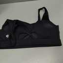 RUNNING GIRL Sports Bra for Women High Support, Molded Cup High Impact Sports Bras with Sewn in Pads Workout Running Bra(3128 Black XL)