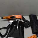 43.3'' Snow Shovel & Snow Brush with Ice Scrapers for Car Windshield,5-in-1 Extendable Thicken Aluminum Tube,180 Pivoting Brush Head & Foam Grip for Christmas, Cars, Trucks, SUVs, Vehicle(Orange