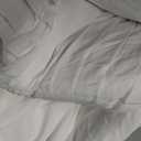 Bedsure Cal King Comforter Set 4 Piece, White Boho, Pinch Pleat, All-Season, California King
