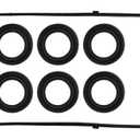 Engine Cylinder Valve Cover Gasket Set VS50614R ES73071 15815-RAA-A02 15845-PNA-003 Compatible with Honda Accord CR-V Element 2.4L Civic 2.0L Acura CSX RSX 2.0L TSX 2.4L RDX 2.3L