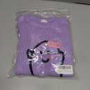 Toddler Girl/Boy Halloween Sweater Pumpkin Smile Embroidery Sweater Knitted Pullover Fall Winter Clothes (Purple)