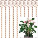 10Pack Electroculture Plant Stakes, 12" Electroculture Copper Gardening Antenna, Copper Coil Plant Stakes for Garden,Garden Stakes for Plants Fruits Vegetables Growth,Eco-Friendly,High-Yield