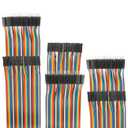 120pcs 40cm Dupont Wire Male to Female Breadboard Jumper Wires 15.7 inch 1pin-1pin 2.54mm Connector for DIY Arduino Raspberry PI 10 15 20 30 40 50 100cm Optional Multicolored Ribbon Cables