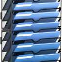 DALTACK Wall File Holder 16 Tier Hanging Wall File Organizer, for Papers Mails Folders Clipboard Magazine Organization for Office Home, Mesh Metal, Assembly Needed, Black