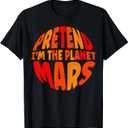 Pretend I'm Mars Lazy Matching Halloween Costume T-Shirt, Size: Kids Small 
