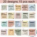 300 Pcs Mental Health Stickers Motivational Affirmation Stickers Mental Health Awareness Items Positive Waterproof Laptop Bottle Feelings Decor for Mindfulness Train Adult Employees(Warm Color)
