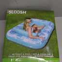 SLOOSH Inflatable Tanning Pool Lounger Float, 70" x 46" Pool Floats Adult with Pillow, 4 in 1 Suntan Tub Raft Floatie,Sunbathing Bed Lounge for Water Blow Up Kids Ball Pit Party Gifts, L-Blue