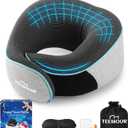 Upgraded Travel Neck Pillow Airplane- 360 Support Travel Pillows for Airplanes, Stocking Stuffers Gifts for women With Eye Mask & Earplugs, Portable Carry Bag for Long Flights| Best Travel Essentials