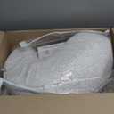 Boppy Uplift Nursing Pillow - Wedge Bottle & Breastfeeding Pillow to Reduce Spit-Up and Reflux Symptoms, with Body-Inclusive Opening and Belt, Baby Safety Alliance Verified - Cream Retro Squiggles