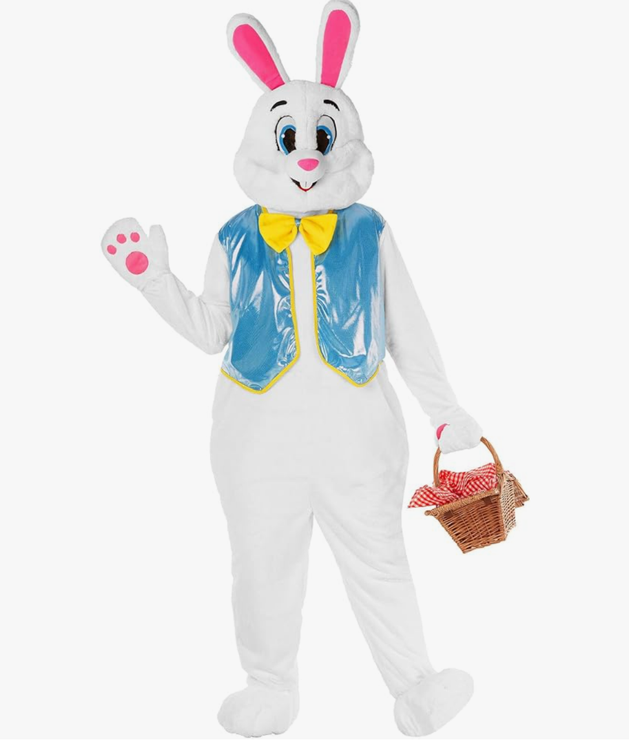Morph Easter Bunny Costume Adult Rabbit Mascot Outfit Bunny Suit for Adults - Perfect for Easter Costumes and Events, Size XL
