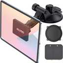 OHLPRO Dashboard Magnetic Tablet Holder for Car, Windshield iPad Car Phone Suction Cup Mount with Magnets, for All 6"-11" Apple Phones iPad Samsung Galaxy Tab Tablet, 360 Rotation, Black