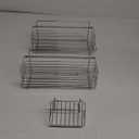 ODesign Shower Caddy 3 Pack SUS304 Stainless Steel-No Drilling-Shower Bathroom Shelves Rack, Rustproof Wall Mounted, Adhesive Shower Shelf Basket Organizer-Silver