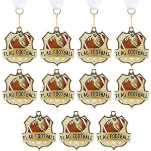 Medals with Neck Ribbons Soccer Awards Medals Baseball Team Awards Softball T-Ball Flag Football Trophy for Kids Sports Competitions Celebration Gift, 11 pcs