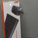 Lenovo 510 Wireless Keyboard & Mouse Combo, 2.4 GHz Nano USB Receiver, Full Size, Island Key Design, Left or Right Hand, 1200 DPI Optical Mouse, GX30N81775, Black