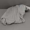 PrinStory Womens Pajamas Winter Soft Fluffy Pajama Set Fuzzy Warm Pjs Flannel 2 Piece Plush Sleepwear Lounge Sets (X-Large, Light Gray)