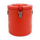 Eapmic 15 Qt Insulated Food Container, Stainless Steel Container, 15L Commercial Soup Carrier 6 Hours Heat Preservation for Hot and Cold Food Storage Restaurant Canteen Home Lunch Use (Red, 15L)