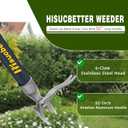 Weed Puller, Stand up Weed Puller Tool with 52" Metal Long Handle, 4 Stainless Steel Claws Design, Easily Remove Weeds Without Bending, Pulling, or Kneeling.