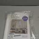 MIULEE 2 Panels Solid Color White Sheer Window Curtains Elegant Window Voile Panels/Drapes/Treatment for Bedroom Living Room (54X108 Inches White)