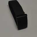 Mile High Life Cut To Fit Canvas Web Belt Size Up to 52" with Flip-Top Solid Black Military Buckle