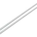 uxcell Lamp Pipe Nipple, M10 Thread 500mm Length Hollow Lamps Repair Part Hardware for Lamp Lights, Zinc Plated Silver Tone, Pack of 2
