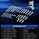 Orion Motor Tech Harmonic Balancer Puller Kit, 49pc Power Steering Pulley Puller Installer Tool Set, Heavy Duty Steering Wheel Puller Tool Kit for Flange Type Gear and Crank Puller
