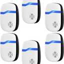 Ultrasonic Pest Indoor Repeller - Silent Home Plug-in Device (6 Pack)
