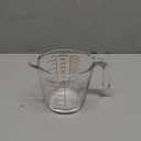 Heat-Resistant Glass Measuring Cup  12 oz / 350 ml Borosilicate Measuring Jug with Handle & Pour Spout  Clear Red Markings, Microwave & Dishwasher Safe Kitchen Tool