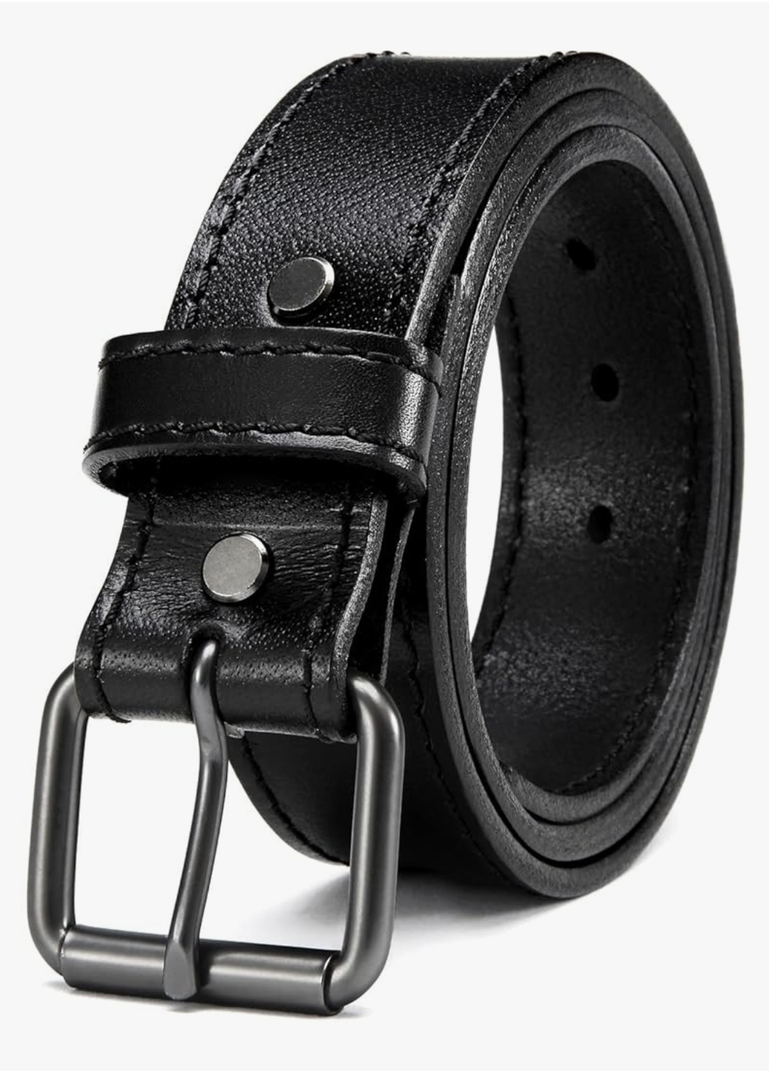 Leather Gun Belt for Men - 1.5" Concealed Carry Belt - Heavy Duty & Durable, Size 36