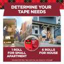Scotch Secure Seal Packaging Tape, Packing Tape for Shipping and Moving, 1.88 in x 54.6 yd, 6-Pack