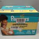 Pampers Swaddlers Diapers, Size 0 (up to 10 lbs), 84 Count, Absorbent, Keeps Baby Dry and Comfortable, Skin Safe Disposable Baby Diaper 