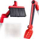 Multi-Angle Gutter Cleaning Tools from the Ground - Gutter Cleaner tool attachment for Threaded Poles - Gutter Scoop & Brush for rain gutter cleaning and leaf removal from Gutter Guard