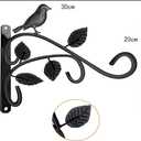 SLL 2Pack Hanging Plants Bracket, 12 Inch Steel Plant Hooks for Hanging Baskets, Wall-Mounted Gardening Bracket Hook for Bird Feeders, Wind Chimes, Flower Baskets, Lanterns