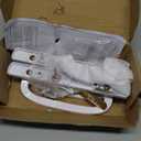 Sliding Patio Door Handle with Mortise Lock,Offset Position,45 Keyway,3-15/16" H.C.Fits 1-3/8" to 2" Thick Doors,White Zinc Diecast