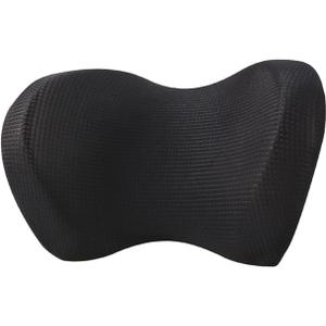 Car Neck Headrest Pillow Car Accessories Cushion Auto Seat Head Support Neck Automobiles Seat Neck Rest Memory Cotton(Pure Black)