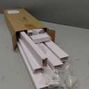 Yecaye 125in Cord Hider, Large Cord Covers for Wires on Wall, Cable Management Kit for Mount TVs, Wire Hider Cable Concealer for Home Office, W1.18in H0.6in, White