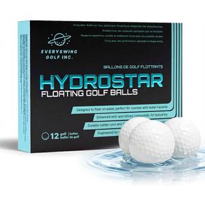HydroStar Floating Golf Balls  Lightweight Golf Balls for Water Hazards & Pool Practice - Golf Balls That Float in Water