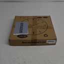 Mrocioa 14 inch Round Black Paris Decorative Wall Clock with Big Arab Numerals, Retro Wood Wall Clocks for Living Room,Office and Kitchen,Colorful Quality Quartz Quiet Round Hanging Clock