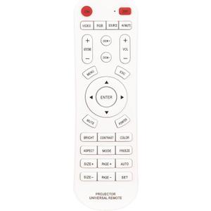 Universal Projector Remote Controllor, Replacement Compatible with Most Epson/Optoma/Samsung/Panasonic/Viewsonic/Infocus/Benq/Sanyo/NEC/Toshiba/Sony/Hitachi/Ricon/Mitsubishi Projectors