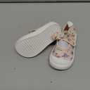 Toddler Girl's Canvas Sneakers Bowknot Mary Jane Flat Shoes for Kids School Uniform Shoes Dress Shoes (Beige), Size: 5 Toddler