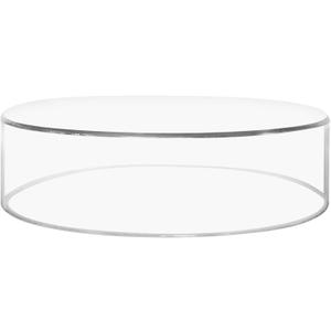 Acrylic Riser Stand - 3" H x 10" D Round Cylinder Shape, Display Stands for Cake, Figurines, Jewelry, and Crafts. Tabletop Acrylic Stand for Art and Decor, Centerpieces, and More