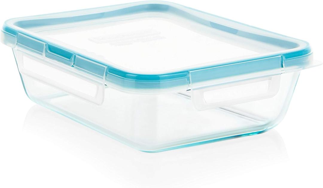 Snapware Snapware 6cup Total Solution Rectangle Food Storage Container Glass, 9.3 Ounce (1112403)