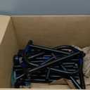 MISSLO Heavy Duty Clothes Rack for Hanging Clothes Rolling Clothing Rack Heavy Duty on Wheels for Coat, Garment, Matte Black (Double Rod)