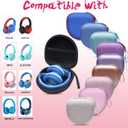 Kids Headphones Case Compatible with iClever BTH12 / HS19 / BTH26 / JoySpark-T5 / Candy Bila BH03 / EarFun/IMYB/MIDOLA MD-B01 / noot Products Foldable Kids Headphones, Pink/Purple Edge (Case Only)